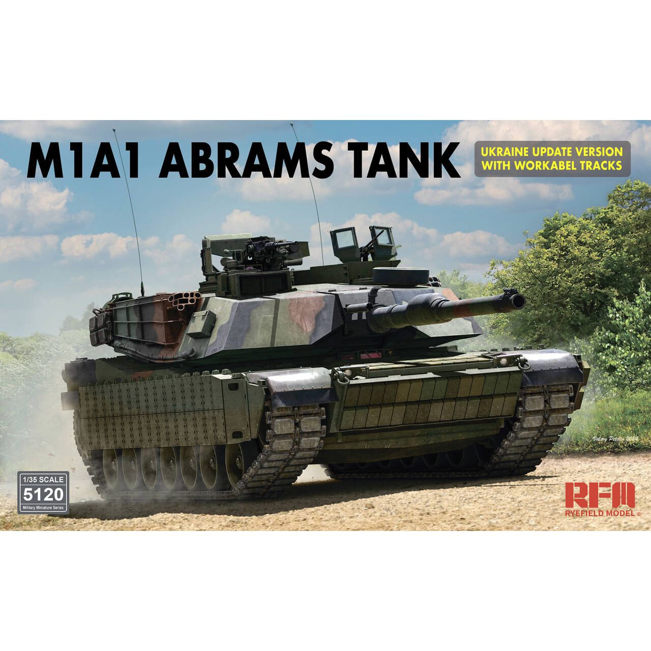 Model Kit Ukraine - RYEFIELD MODEL RFM RM-5120 1/35 M1A1