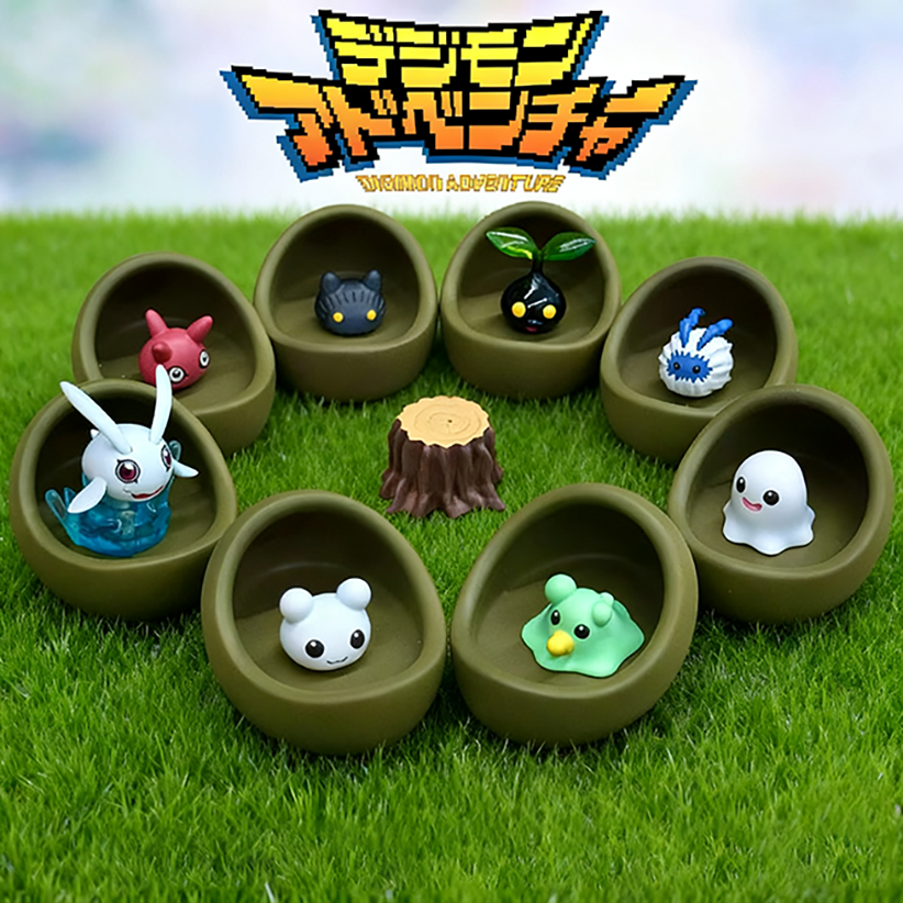 Model Kit Digimon - Cute Digimon First Generation Childhood 8Pcs