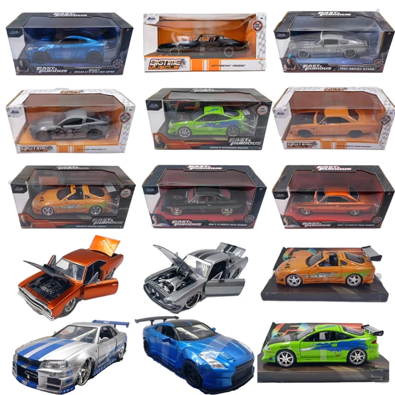 Model Kit Jdm - Jada 1:24 Plymouth/Supra/Eclipse/GT500/Mustang Gt/Pontiac Firebird/GT-R R34