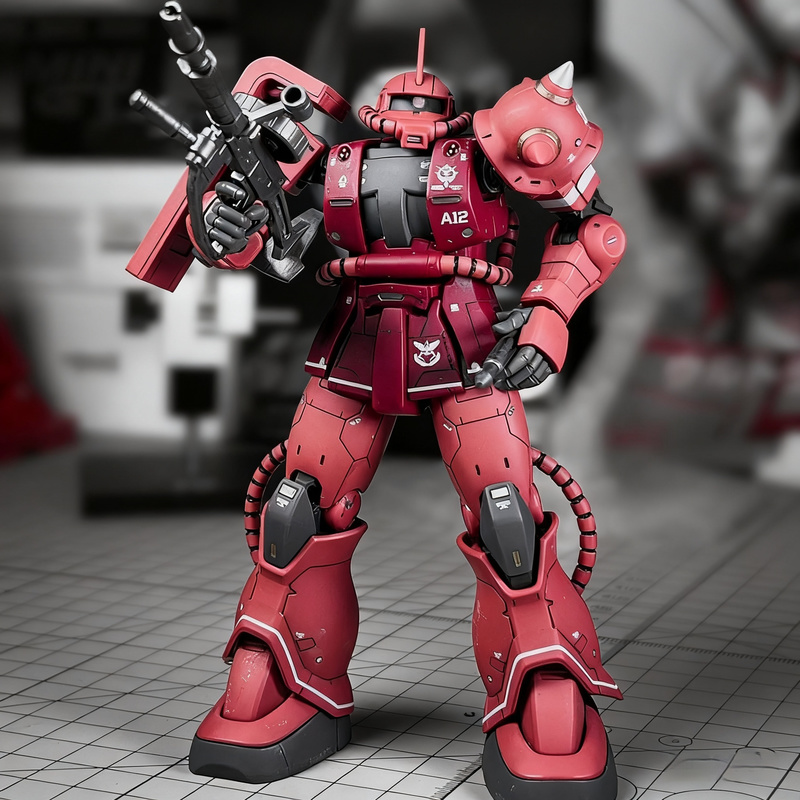 Model Kit Third Party - GTO Char's Zaku HG 1/144 Mech