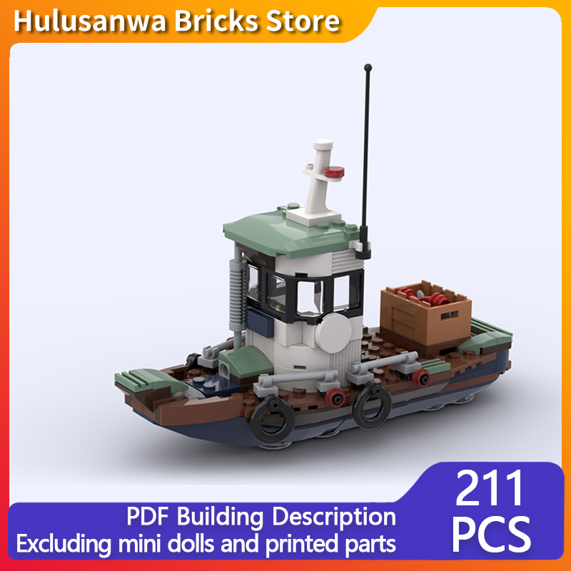 Model Kit Metal Slug - Catch Shrimp Boat Model MOC Building