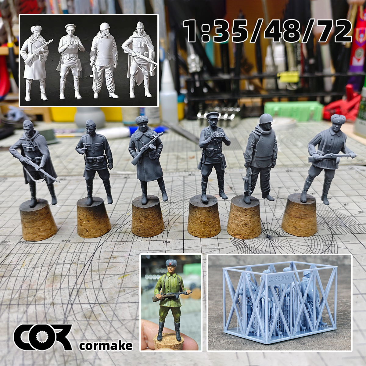 Model Kit Reshiram - Scale Miniature Model Kit Soviet Soldiers