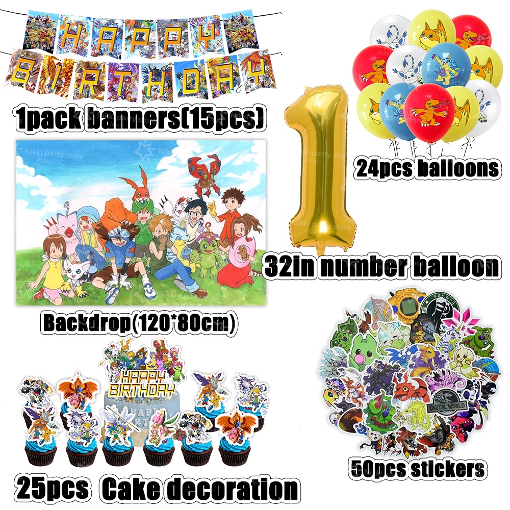 Digimon Birthday Decoration Ca - مراجعة Model Kit Digimon وسعره