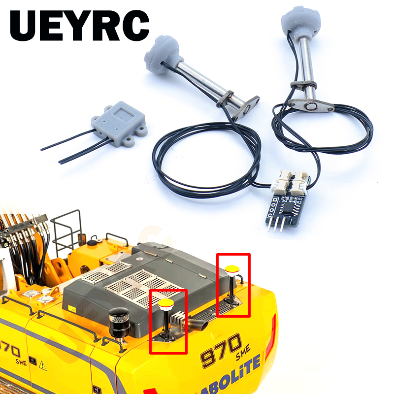 1 Pair RC Excavator LED Lights - مراجعة Model Kit Jdm وسعره