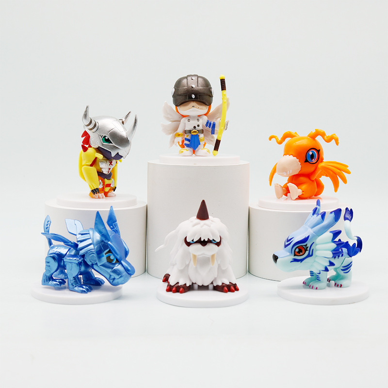 6pcs/set Digital Monster Kawai - مراجعة Model Kit Digimon وسعره
