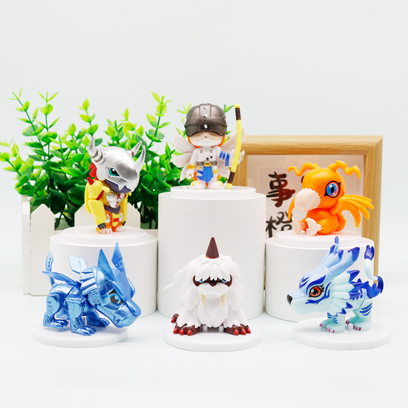 6pcs/set Digital Monster Kawai - مراجعة Model Kit Digimon وسعره