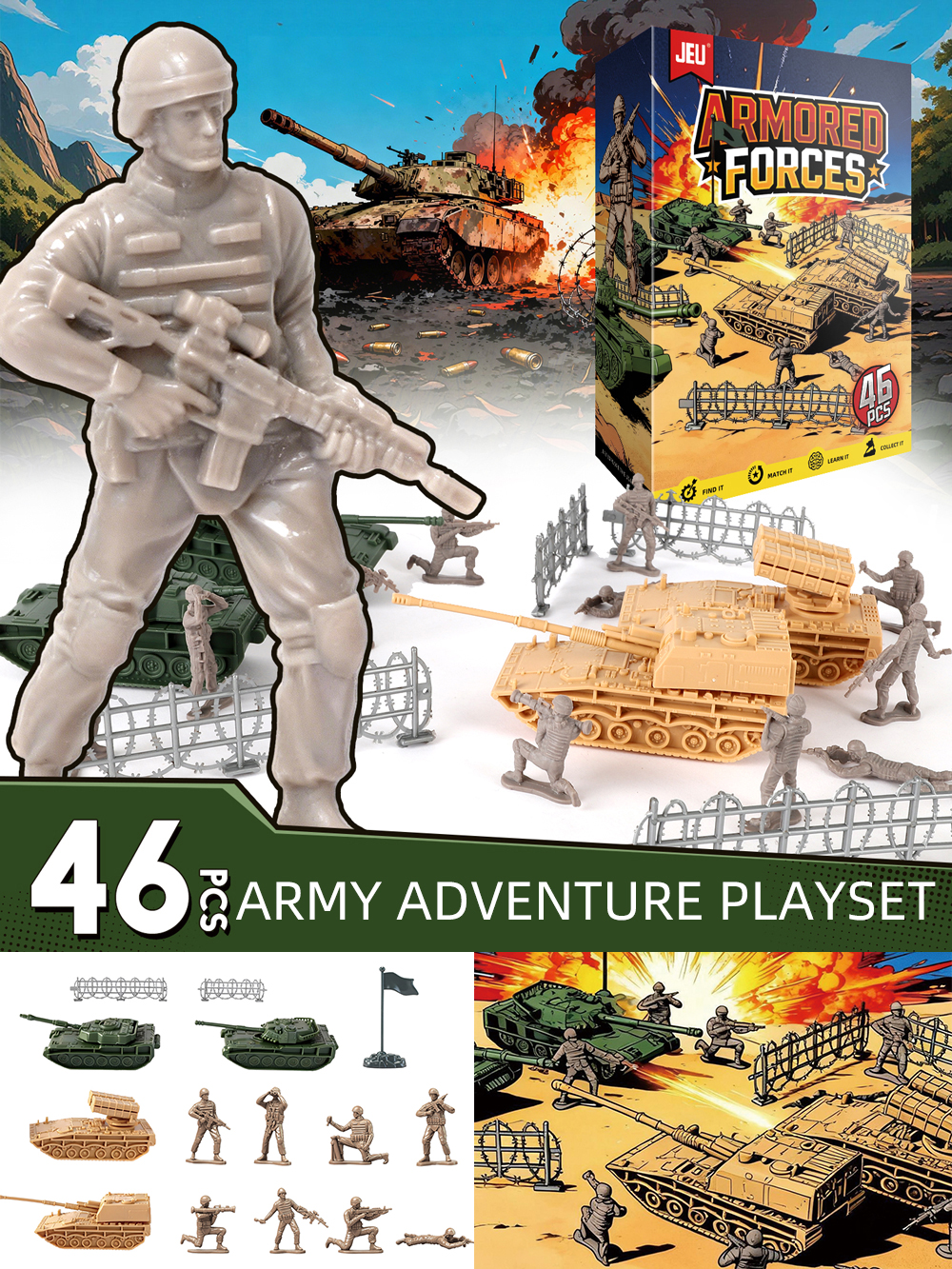 ViiKONDO Army Men Toy Military - مراجعة Model Kit Tank وسعره