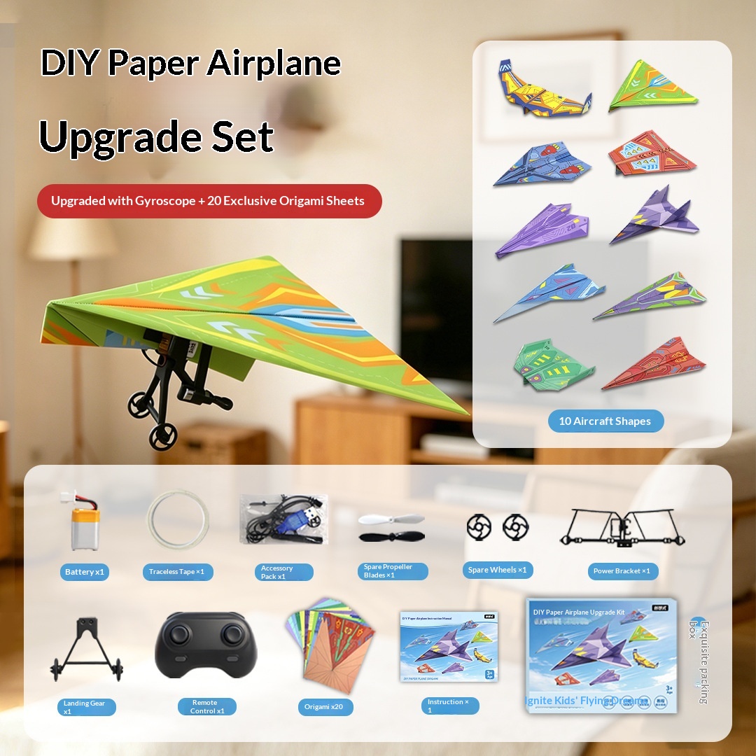 Diy Paper Plane Power Kit Fold - مراجعة Model Kit Expert وسعره