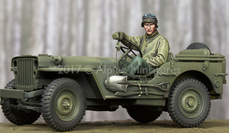 1:35 Resin kit  US Jeep Driver - مراجعة Model Kit Cangdao وسعره