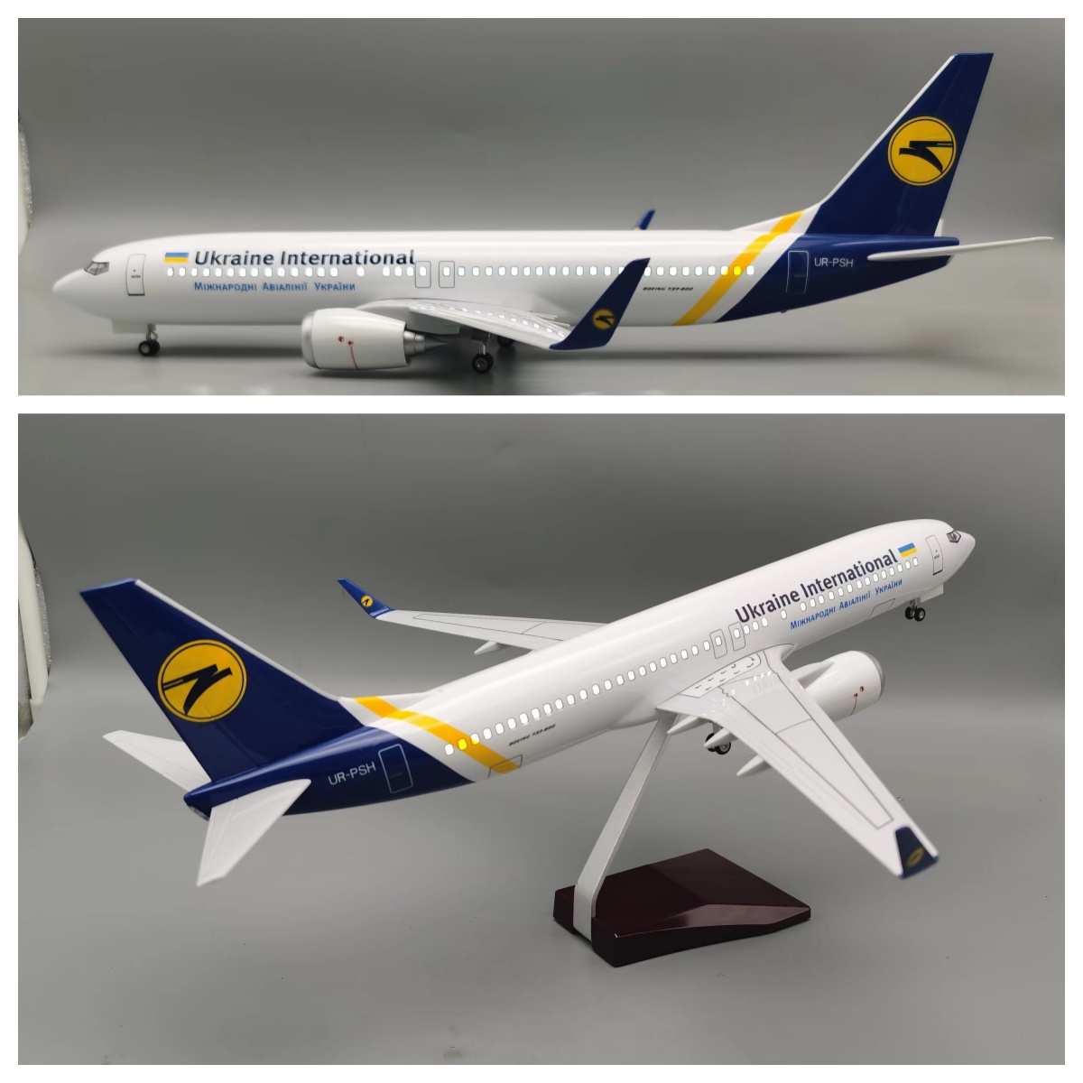 47cm Ukraine B737-800 Die-cast - مراجعة Model Kit Ukraine وسعره
