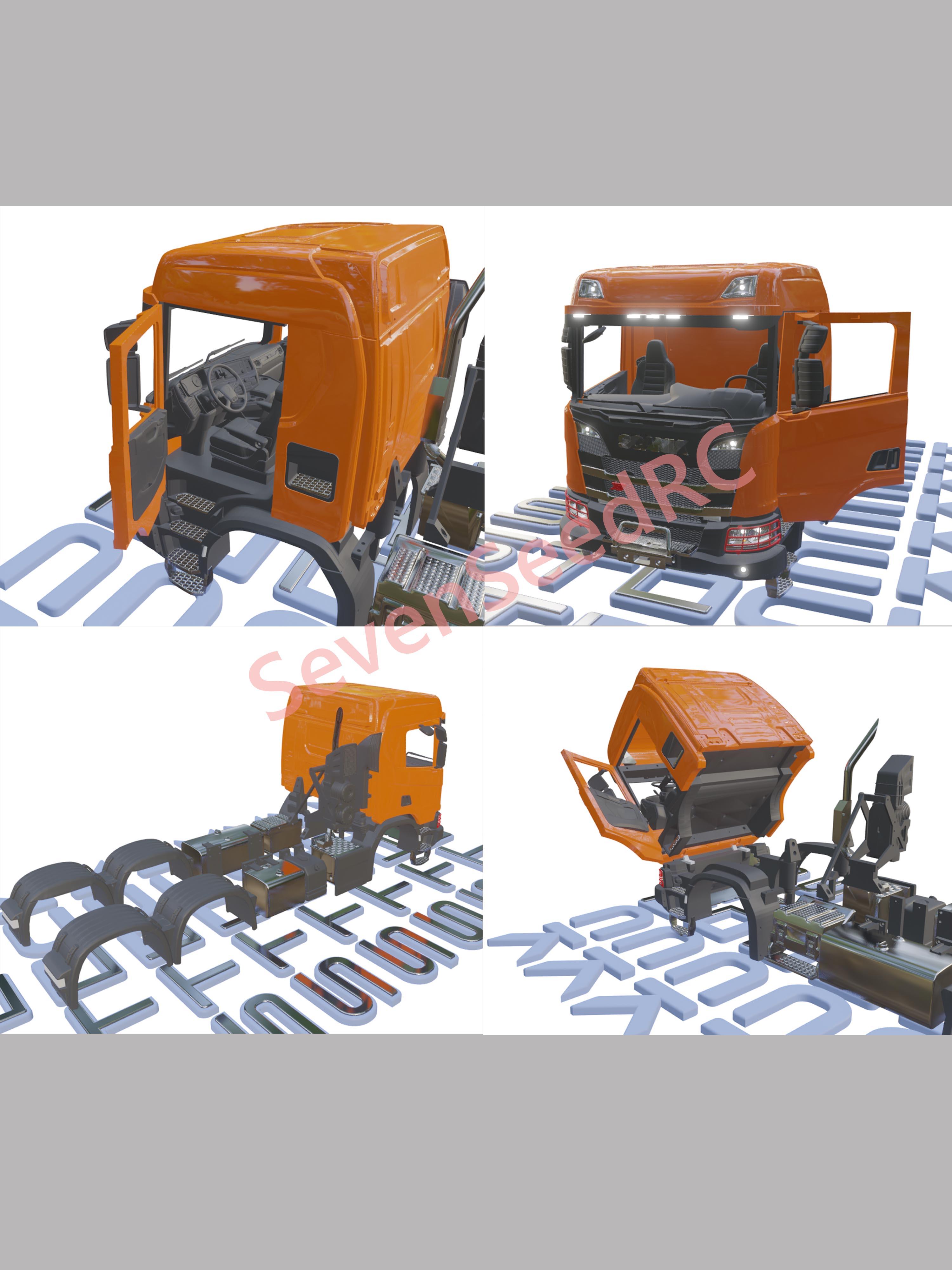 3d Printed Truck KIT SCANI XT  - مراجعة Model Kit Jdm وسعره