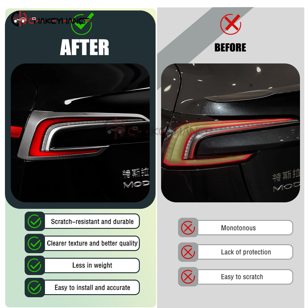 Real Carbon Fiber Rear Car Tai - مراجعة Model Kit Frame وسعره