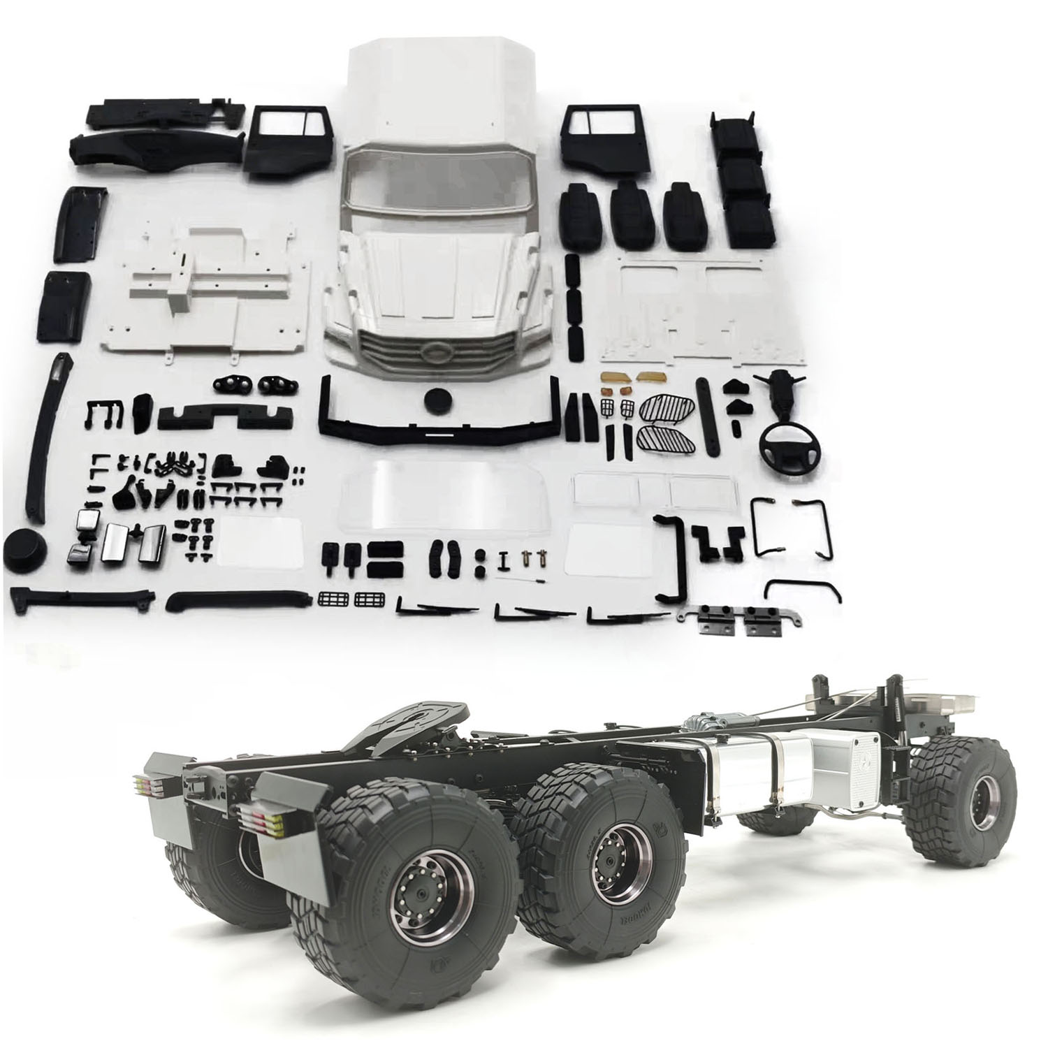 DIY 1/14 JDM-218B Radio Contro - مراجعة Model Kit Jdm وسعره