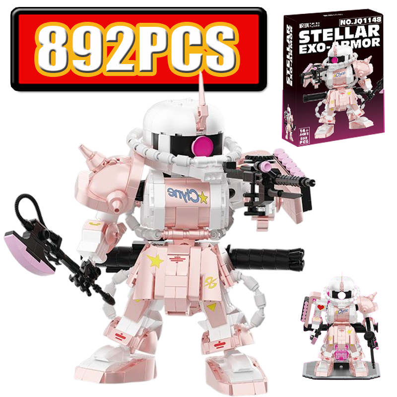 892PCS Pink Zaku Mecha Buildin - مراجعة Model Kit Gundam Wing وسعره