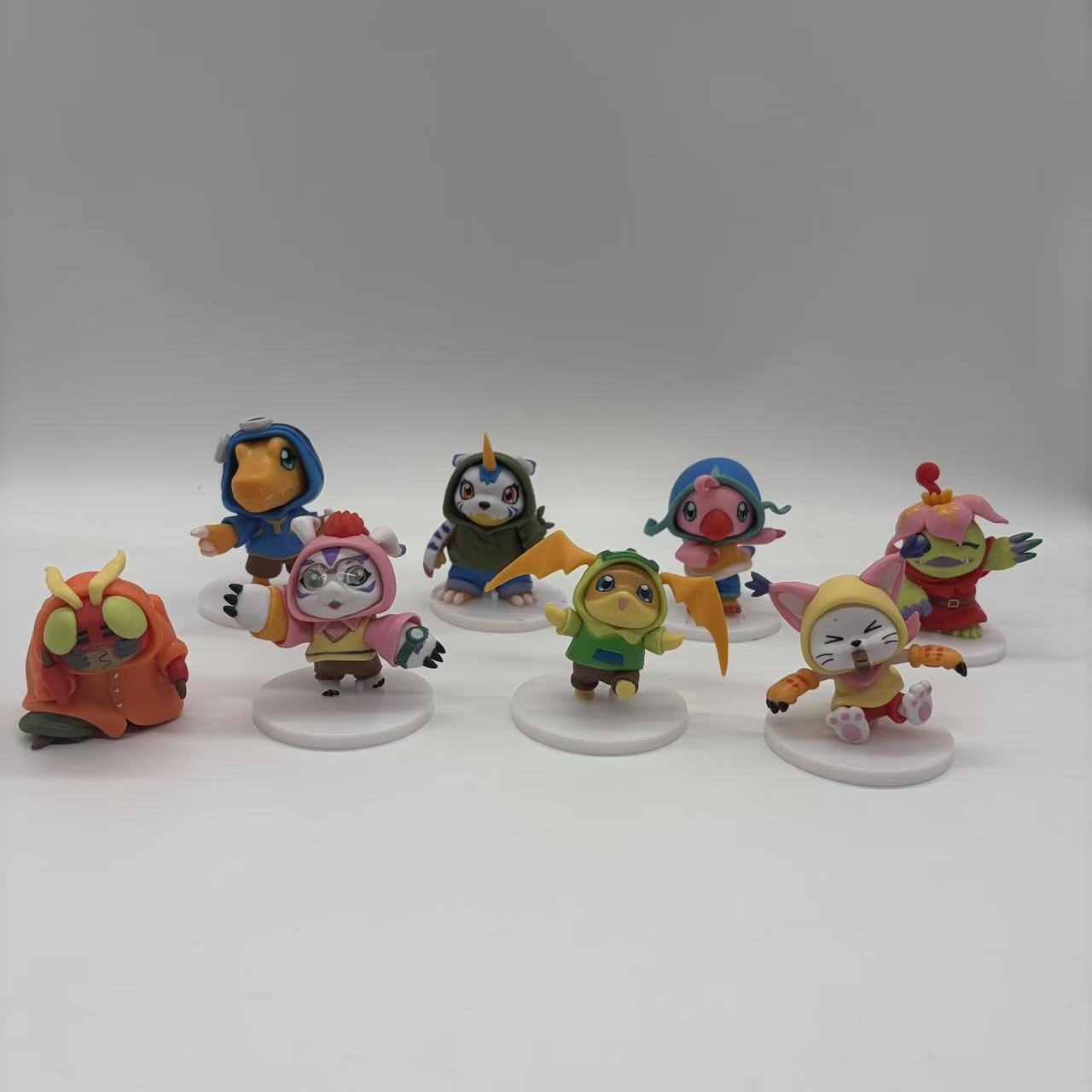 High Quality 8pcs/set Anime Di - مراجعة Model Kit Digimon وسعره