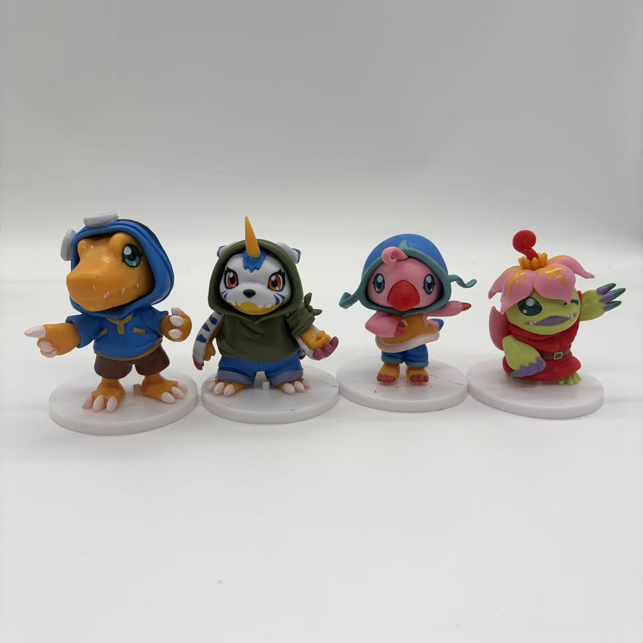 High Quality 8pcs/set Anime Di - مراجعة Model Kit Digimon وسعره