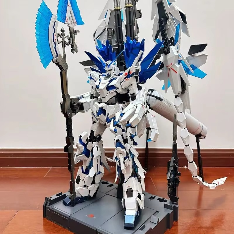 In Stock Hg 1/144 Rx-0 Unicorn - مراجعة Model Kit Third Party وسعره
