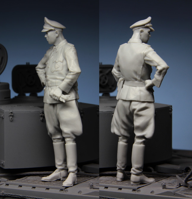 1:35 Resin kit  officer in Kur - مراجعة Model Kit Cangdao وسعره