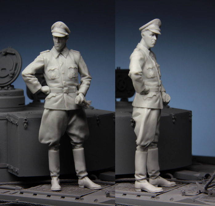 1:35 Resin kit  officer in Kur - مراجعة Model Kit Cangdao وسعره