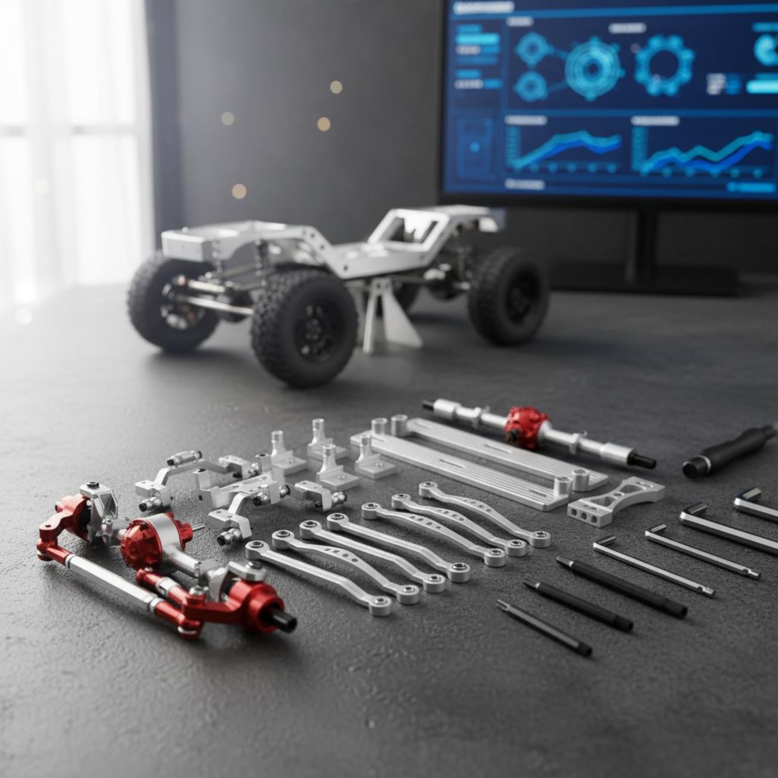 RC Accessory High Strength Axl - مراجعة Model Kit Frame وسعره