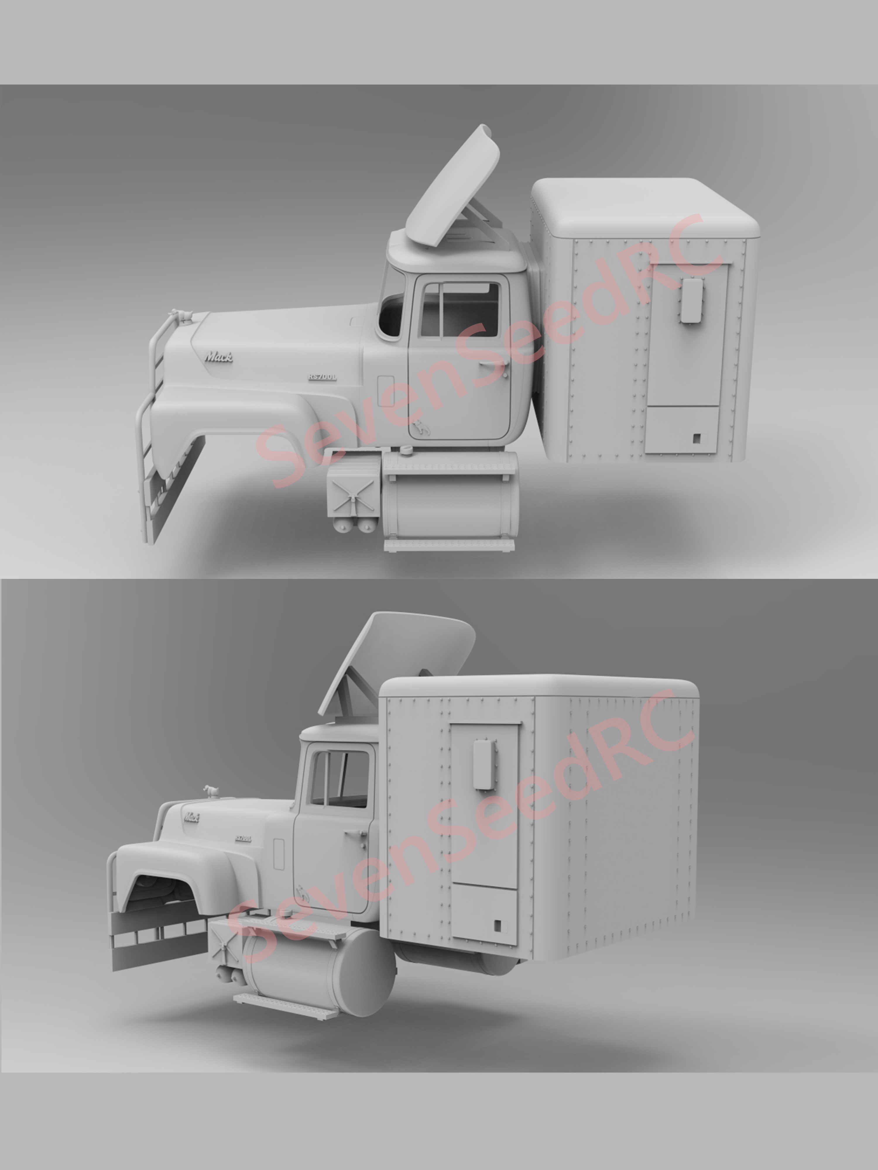 3d Print Truck Cab Kit MACK RS - مراجعة Model Kit Jdm وسعره