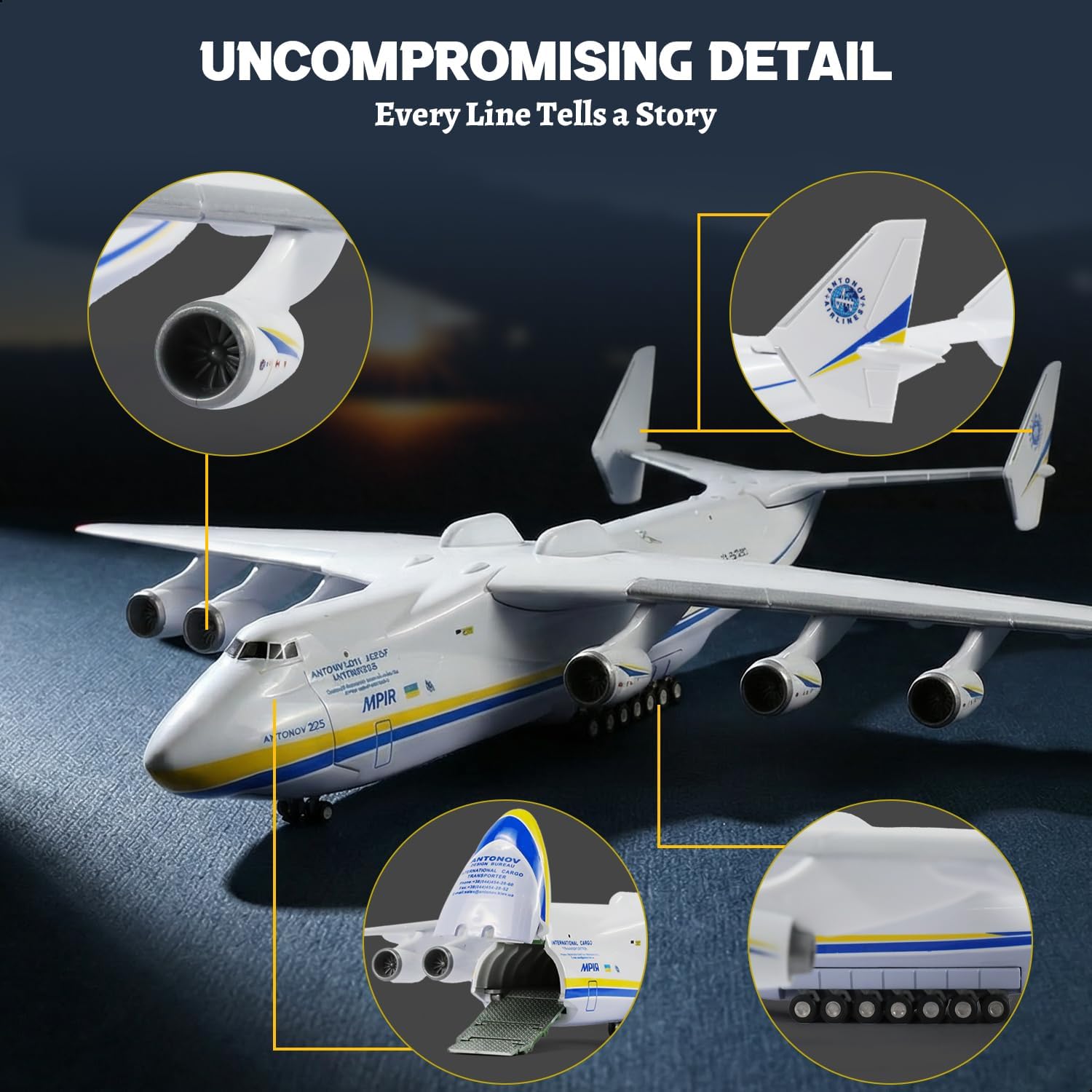 Antonov AN-225 Mriya 1/200 Sca - مراجعة Model Kit Ukraine وسعره